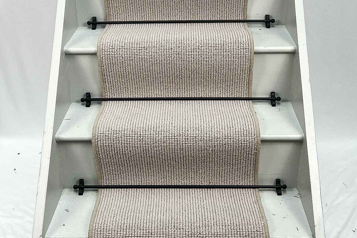 Oyster Big Boucle Wool Stair Runner