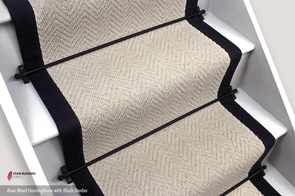 Aran Herringbone Wool Stair Runner