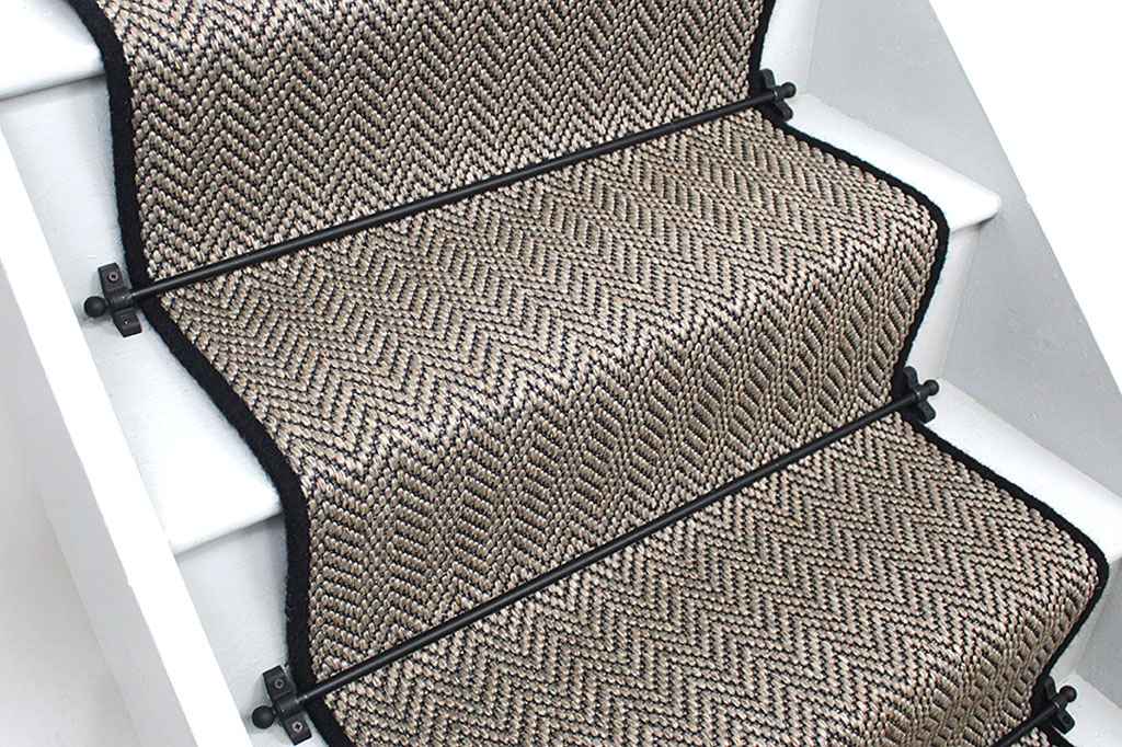 Boston Twine Herringbone Stair Runner