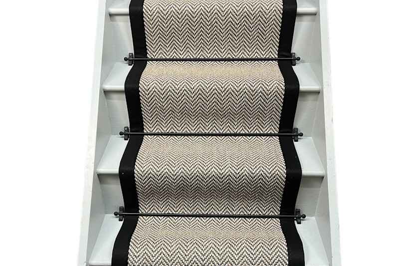 Boston Twine Herringbone Stair Runner