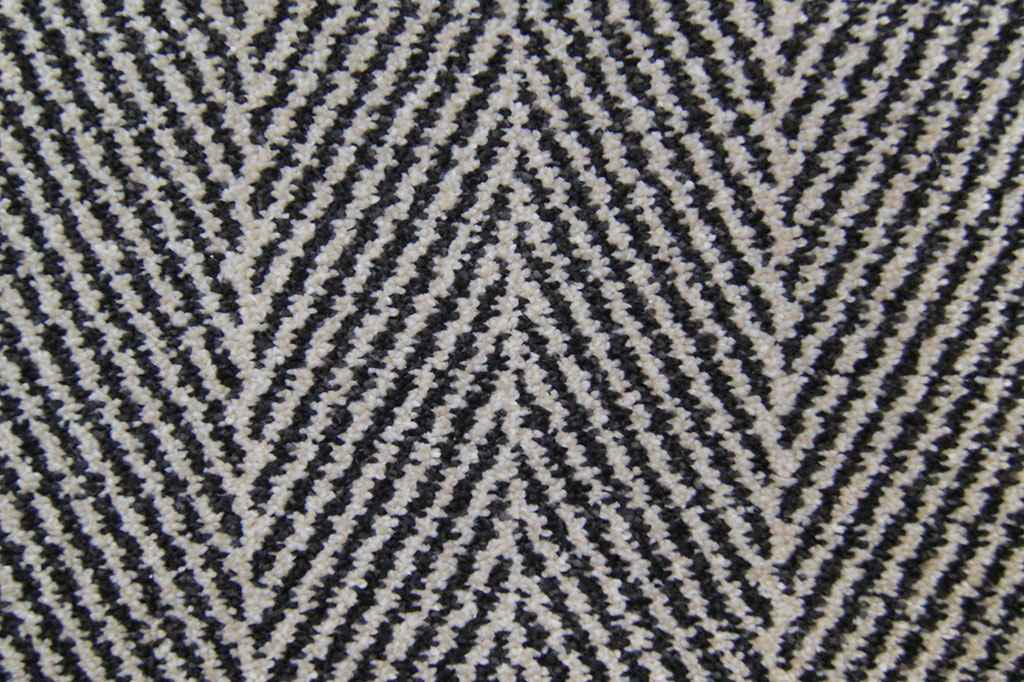 Fairfield Chevron Clotted Cream Carpet