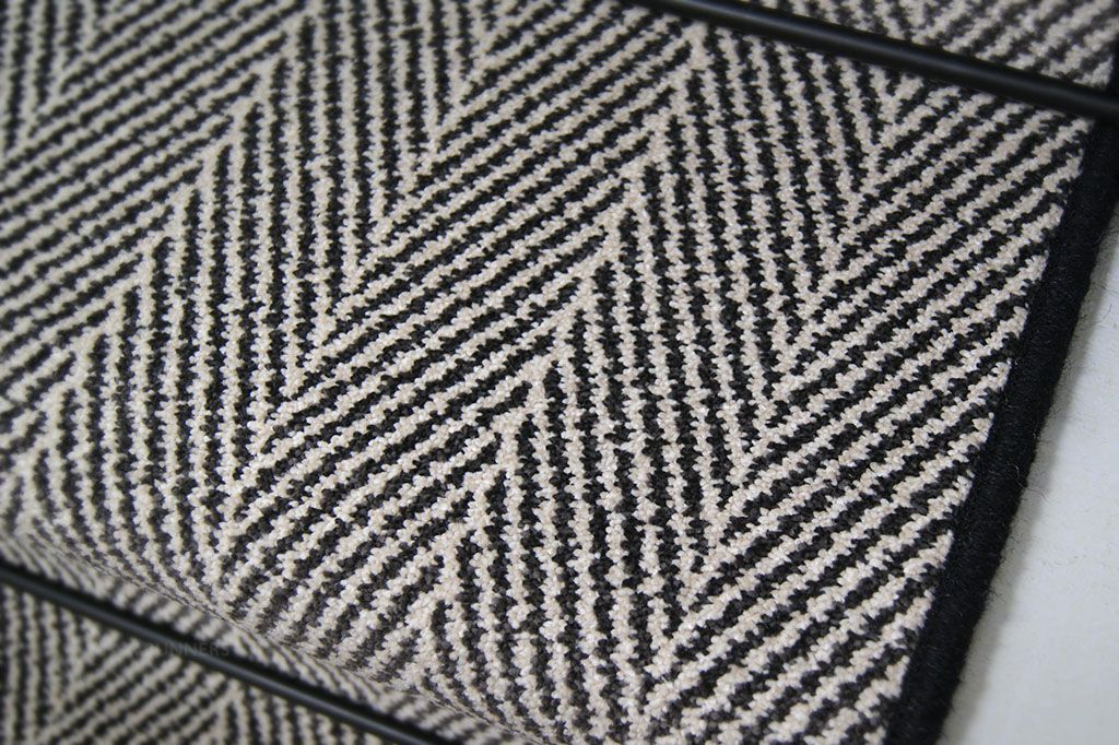 chevron black wool 3