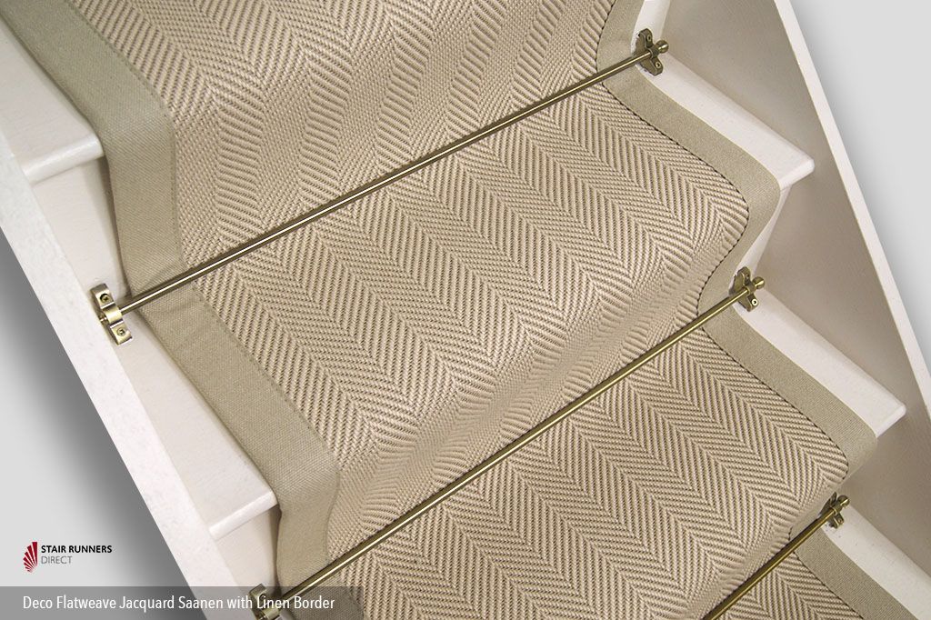 Deco Flatweave Jacquard Saanen Stair Runner