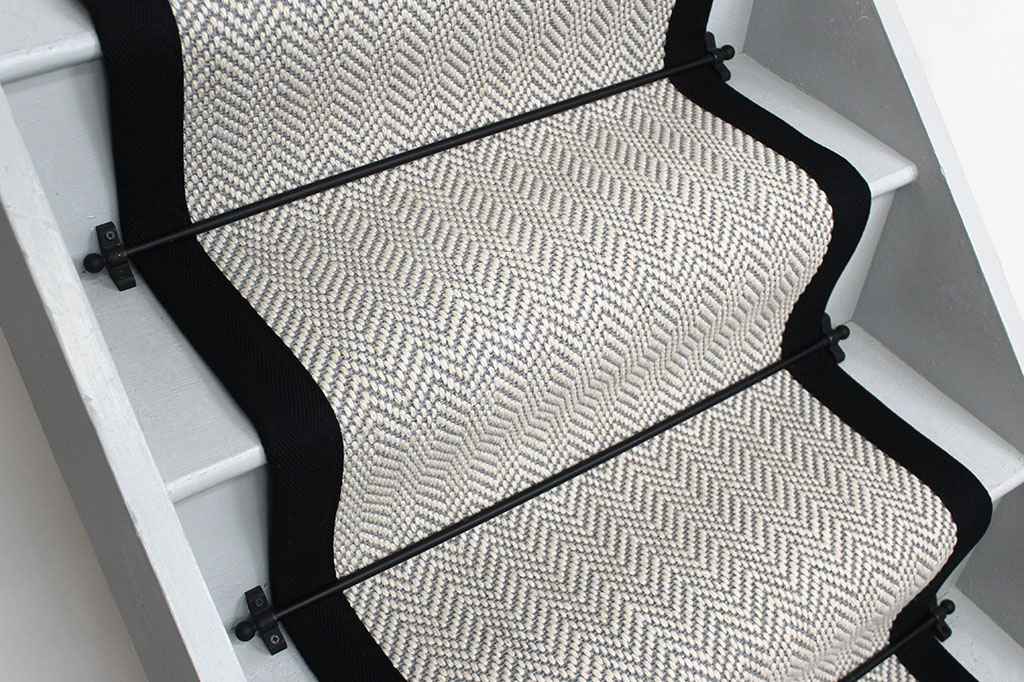 Fibre Flooring Dapple Herringbone Stair Runner