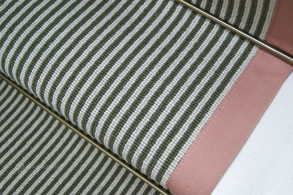 Green Striped Blush Border 3