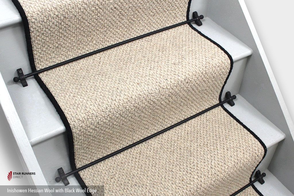 inishowen hessian wool black wool edge 1