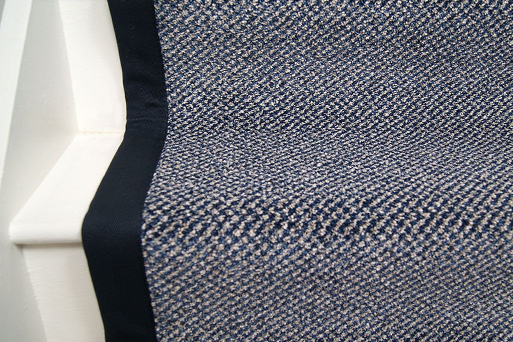 Navy Twist with Night Blue Border 67cm x 680cm