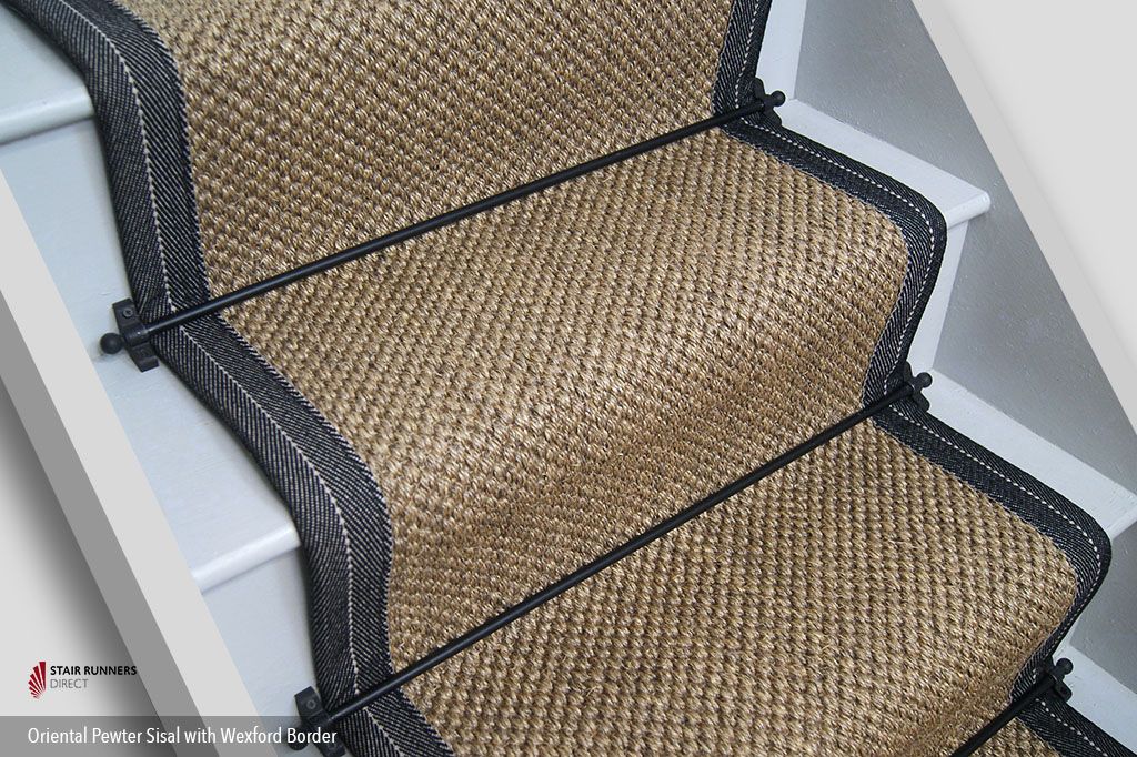 Oriental Pewter Sisal Stair Runner