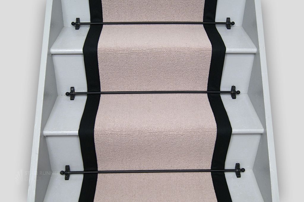 Oyster Plain Wool Black Border 2