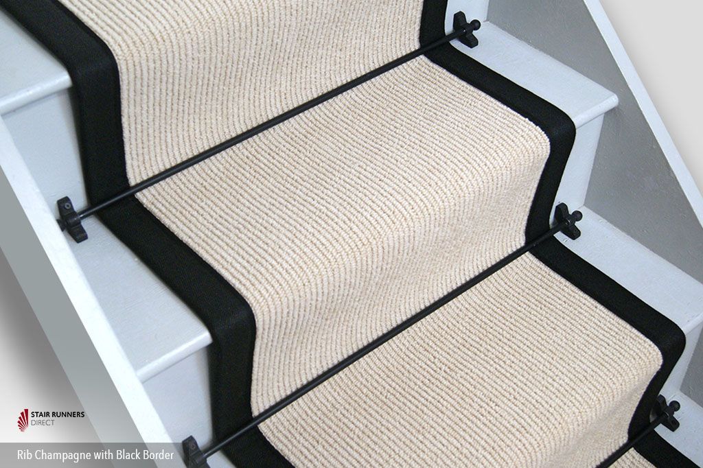 Rib Champagne Stair Runner