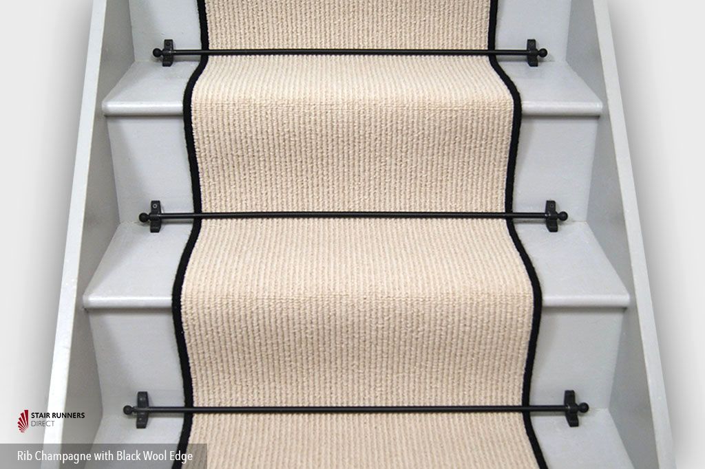 Rib Champagne Black wool 2