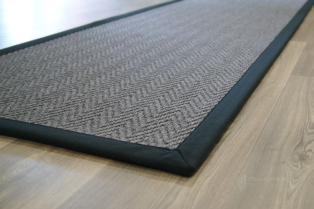 Vintage Slate Rug Black Border 4