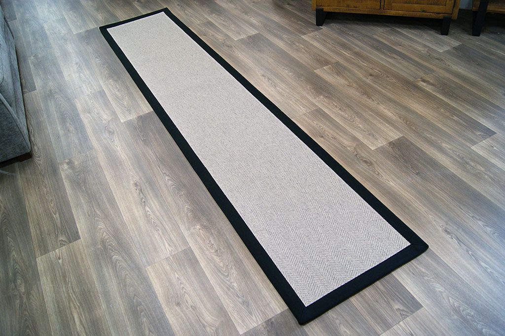Lakeland Herdwick Windermere Weave Rug with Black Border 3m x 60cm