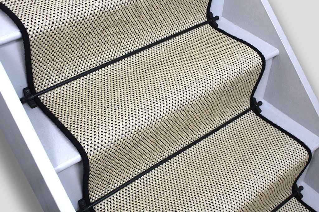 Snowgoose Black Sisal Stair Runner