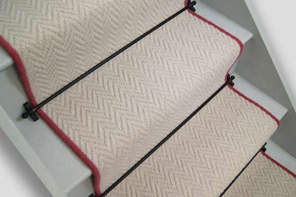 Beige HB Pink wool 1