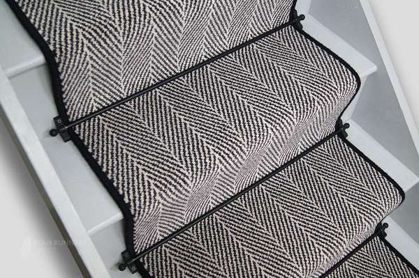 chevron black wool 1