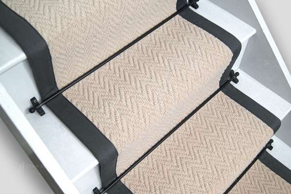 Cream Wool Graphite Border 1