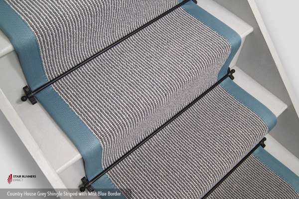 Grey Stripe Mist Blue 1