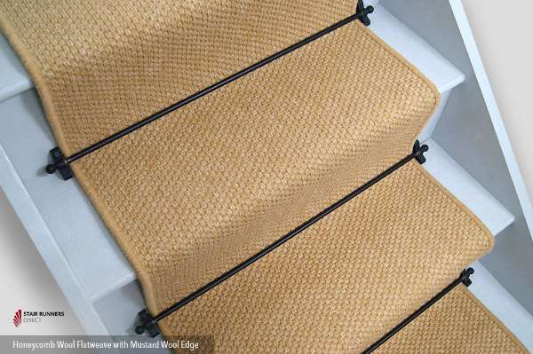 Honeycomb Mustard Wool Edge 1
