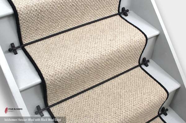 inishowen hessian wool black wool edge 1