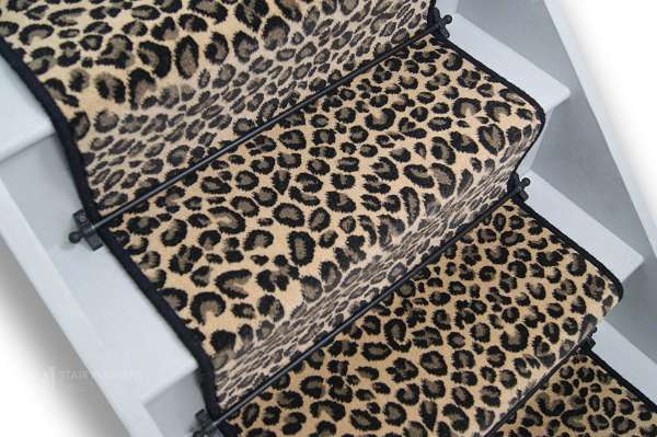 Natural Leopard Black Wool 1