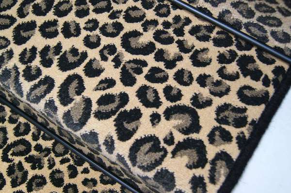 Natural Leopard Black Wool 3