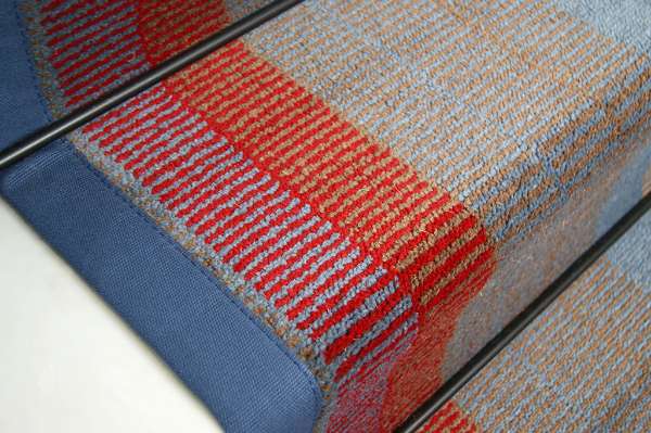 Ulster Carpets Retro Blue Border 2