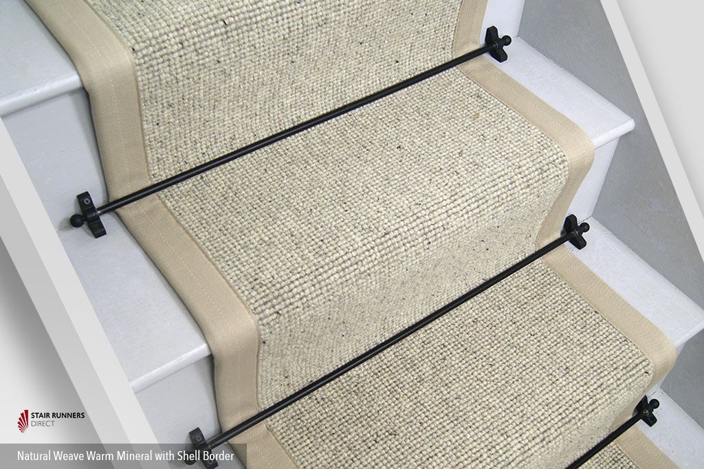 Natural Weave Warm Mineral Stair Runner